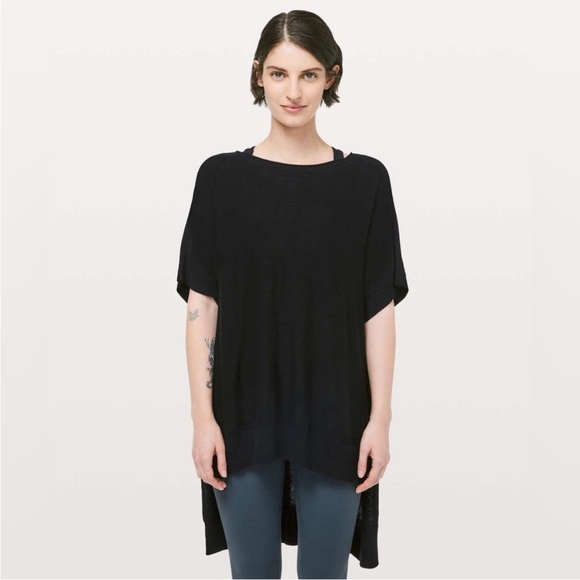 Lululemon athletica Olive Tunic Top Be At Ease Poncho Sage Green - Picture 7 of 9